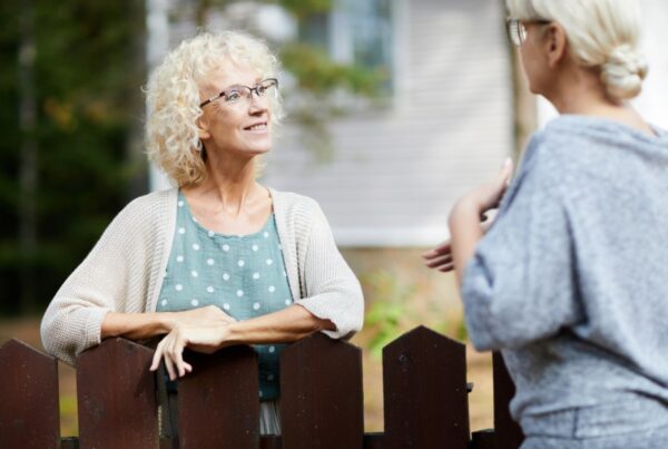 Neighbours consulting about how to register an easement