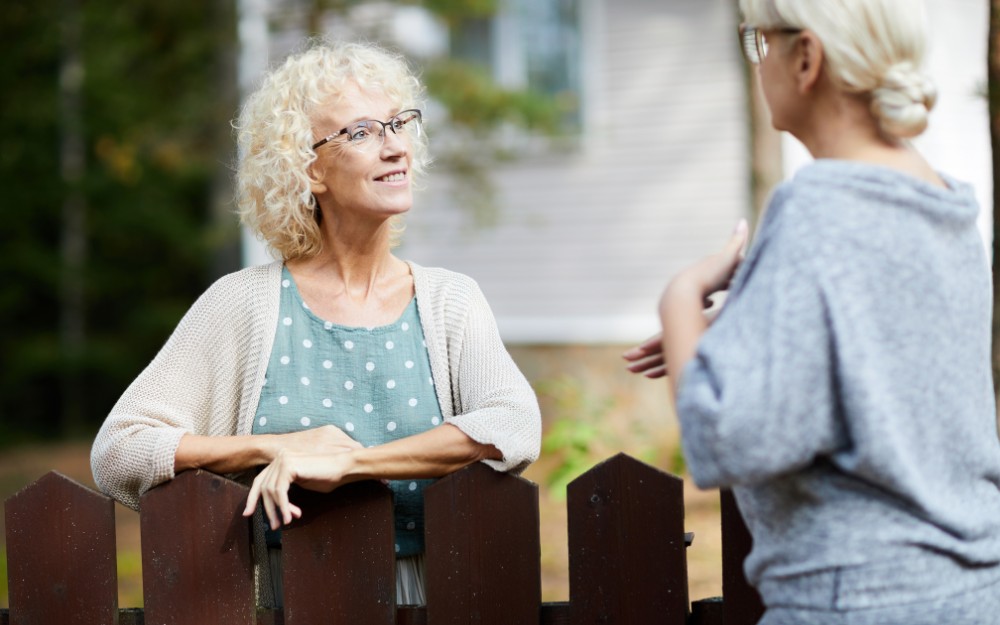 Neighbours consulting about how to register an easement
